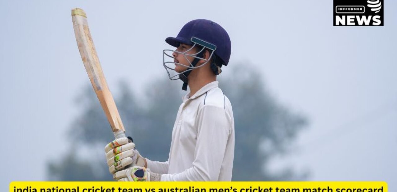 india national cricket team vs australian men’s cricket team match scorecard